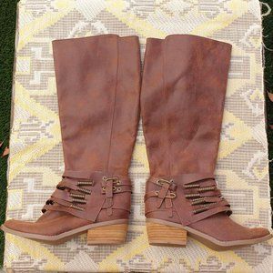 Not Rated  / Tall boots / Hermosa- Tan #6